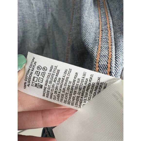 Lucky Jean Jacket Tomboy Trucker Distressed Blue Denim Women’s Size XL - Picture 5 of 11